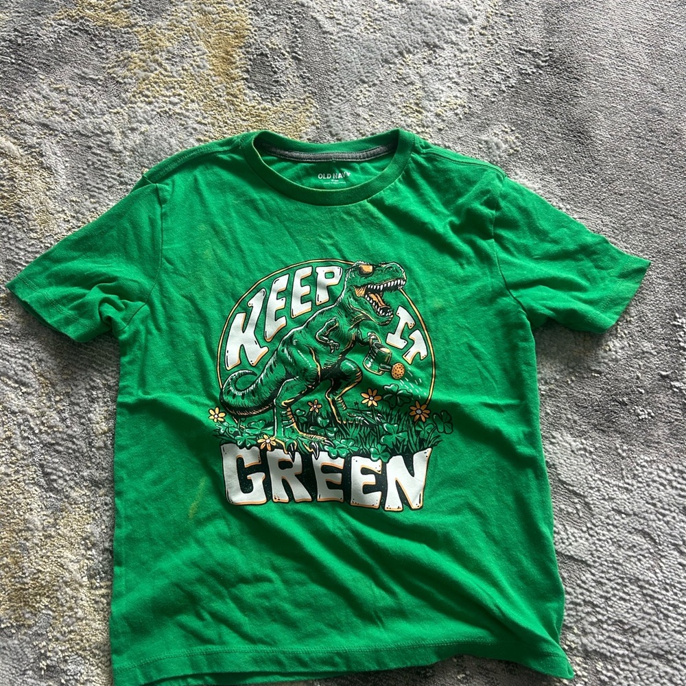 Green Dinosaur Kids T-Shirt